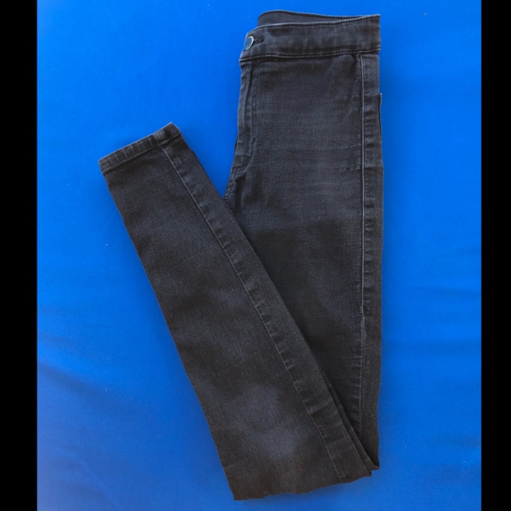 Black Topshop Joni Jeans
